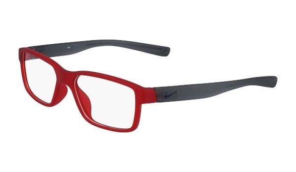 Nike 5092-602 Kids Eyeglasses Matte University Red Grey