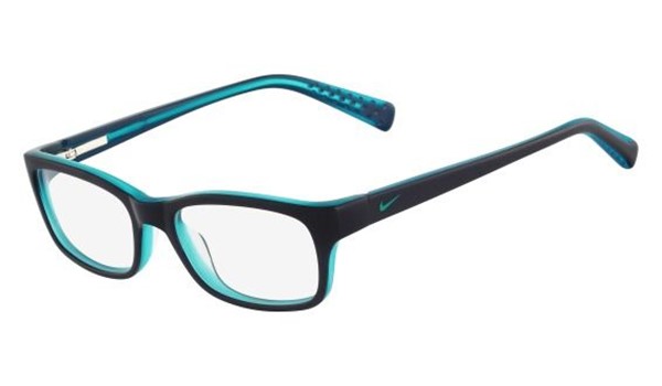 Nike 5513-485 Kids Eyeglasses Navy/Hyper Jade