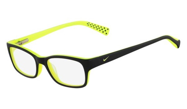 Nike 5513-020 Kids Eyeglasses Black/Volt