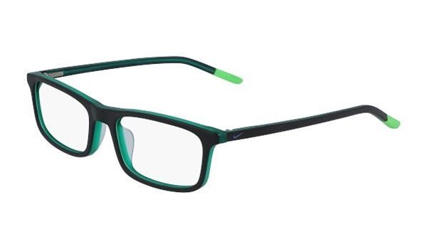 Nike 5540-013 Kids Eyeglasses Matte Black/Electric Green