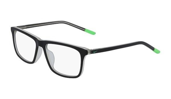 Nike 5541-012 Kids Eyeglasses Matte Black/Electric Green