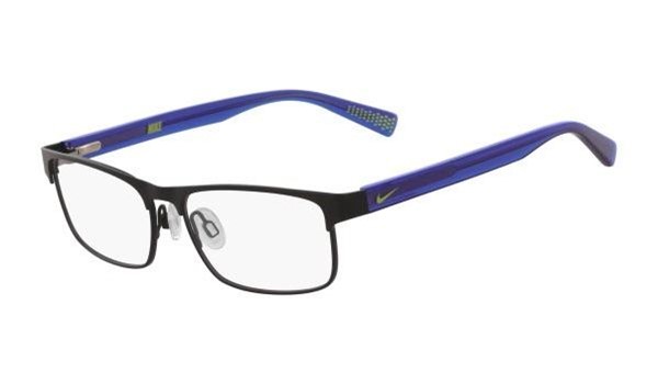 Nike 5574-002 Kids Eyeglasses Black Racer Blue