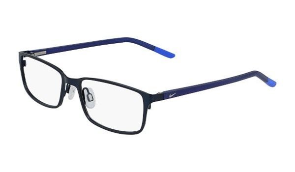 Nike 5580-401 Kids Eyeglasses Satin Navy/Racer Blue