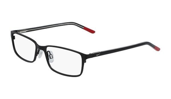 Nike 5580-019 Kids Eyeglasses Satin Black/Gym Red