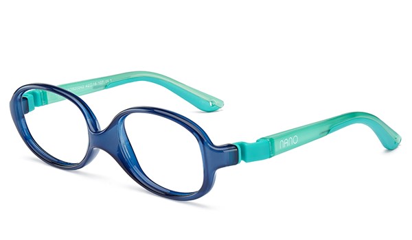 Nano Clipping 3.0 Kids Glasses Crystal Navy/Turquoise
