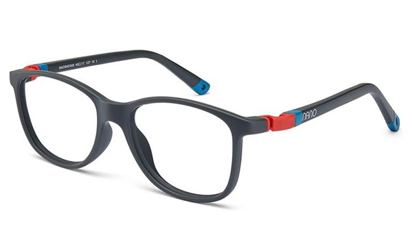 Nano Quest 3.0 Kids Eyeglasses Matte Dark Grey/Red/Blue