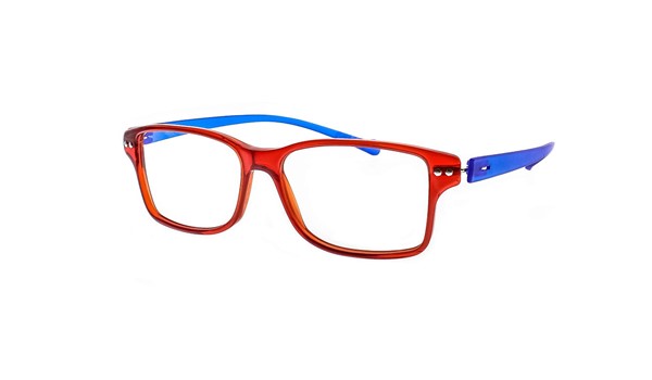 iGreen V4.28-C09 Kids Eyeglasses Shiny Red/Matt Royal Blue