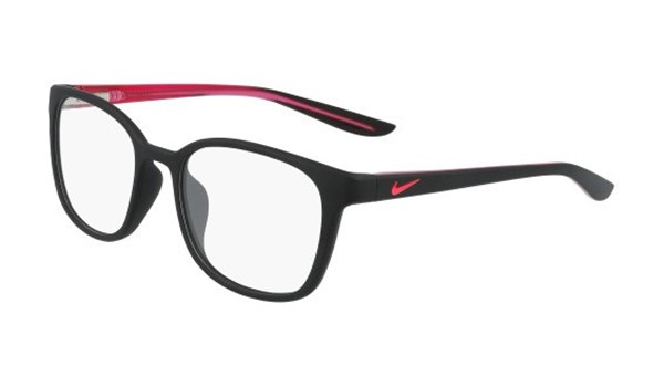 Nike 5027-006 Kids Eyeglasses Matte Black/Hyper Pink
