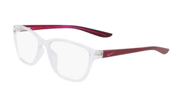 Nike 5028-906 Kids Eyeglasses Clear/Dark Beetroot