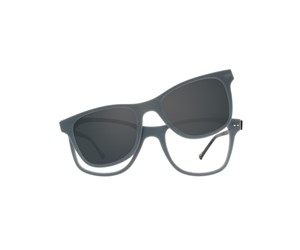 iGreen Plus-07 CM08 Kids Eyeglasses Matt Gray/Matt Black Clip Polarized Matt Gray