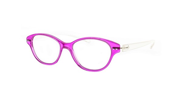 iGreen V4.29-C12 Kids Eyeglasses Transp Cyclamen/Matt Crystal