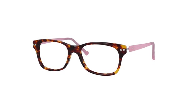 iGreen V4.71-C66 Kids Eyeglasses Black Yellow Havana/Matt Light Pink