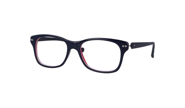 iGreen V4.71-C615 Kids Eyeglasses Dk Blue/Transp Red/Matt Dk Navy