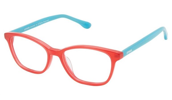 Crocs JR7019 Kids Eyeglasses 15TB Red Turquoise