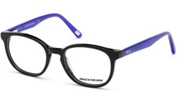 Skechers SE1163 001 Kids Glasses Shiny Black