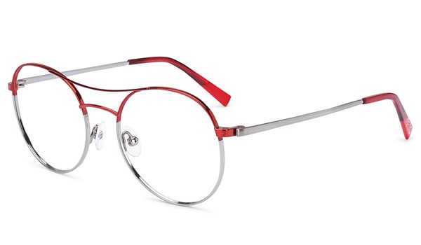 Nano Metal Tokyo Children's Glasses Red Silver