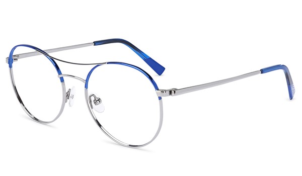 Nano Metal Tokyo Children's Glasses Blue Silver