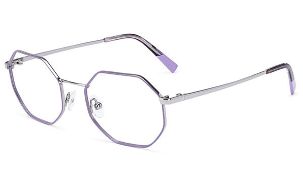 Nano Metal Berlin Children's Glasses Lilac Silver