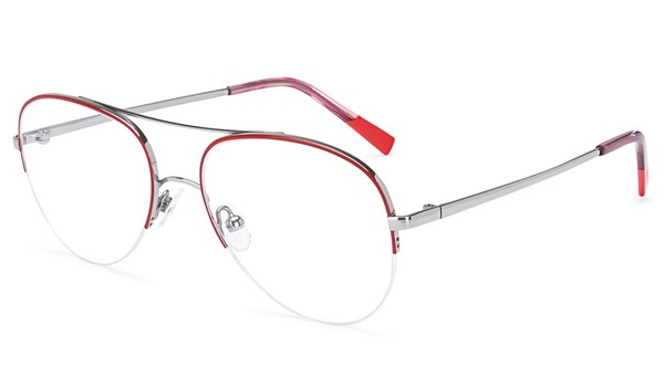 Nano Metal Rio Children's Glasses Red Silver