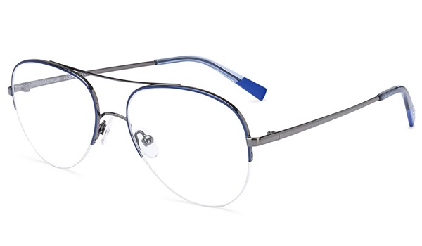 Nano Metal Rio Children's Glasses Blue Gunmetal