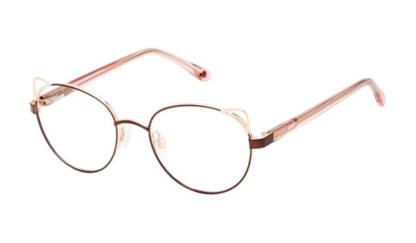 Lulu Guinness Girls Eyeglasses LK026 Brown Rose Gold