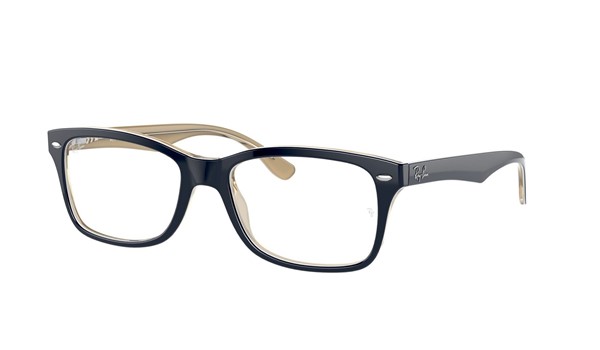 Ray-Ban Eyeglasses RX5228-8119 Blue on Transparent Light Brown