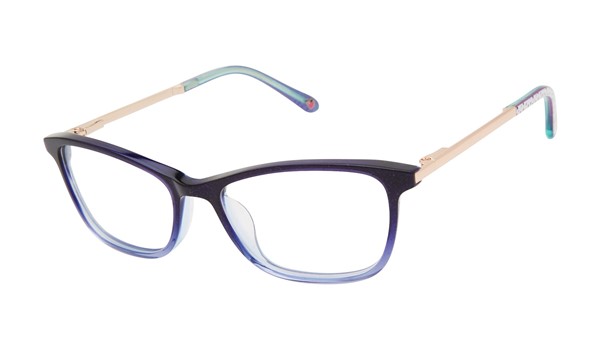 Lulu Guinness Girls Eyeglasses LK033 Purple Glitter