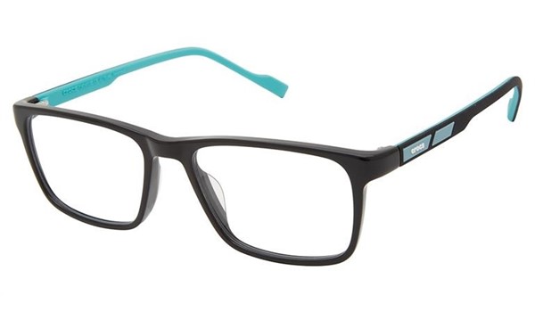 Crocs JR101 Kids Eyeglasses 20TG Black Turquoise