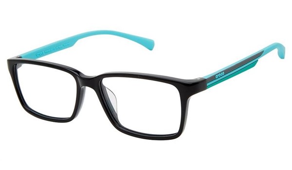 Crocs JR1114 Kids Eyeglasses 20TB Black Turquoise  