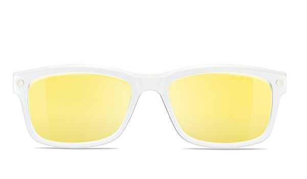 Nano Crew Blue Block Yellow Clip Lens Clip Crystal White