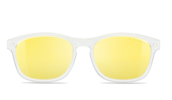 Nano Power Up Blue Block Yellow Lens Clip Crystal White