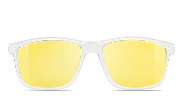 Nano Fanboy Blue Block Yellow Lens Clip Crystal White        