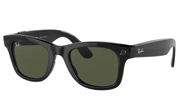 Ray-Ban Stories Wayfarer RW4002 601/71 Black Green Classic G-15 Sunglasses