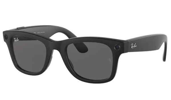 Ray-Ban Stories Wayfarer RW4002 601S87 Black Dark Grey Classic Sunglasses 