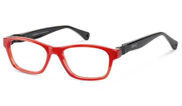 Nano Gaikai 3.0 Kids Eyeglasses Crystal Red/Black