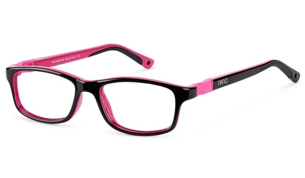 Nano Crew 3.0 Kids Eyeglasses Black/Fuchsia 