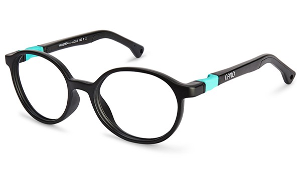 Nano Flicker 3.0 Children's Glasses Matte Black/Turquoise