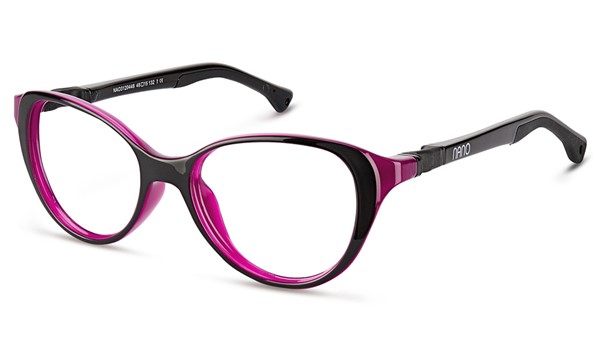 Nano Mimi 3.0 Girls Eyeglasses Black/Raspberry 