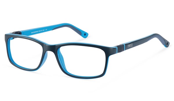 Nano Fangame 3.0 Kids Eyeglasses Matte Navy/Cyan 