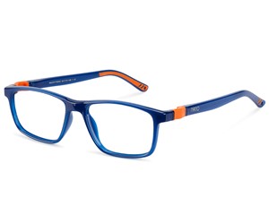 Nano Fanboy 3.0 Kids Eyeglasses Crystal Navy/Orange