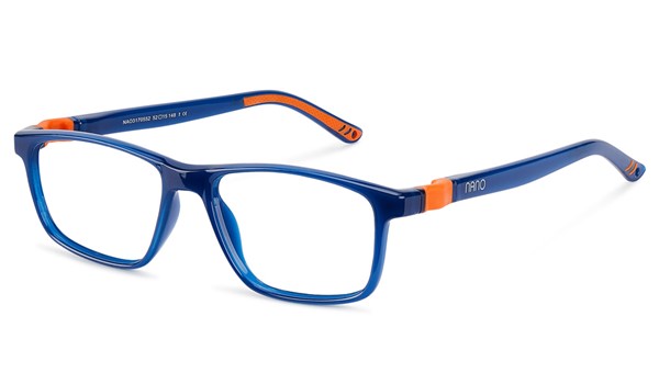 Nano Fanboy 3.0 Kids Eyeglasses Crystal Navy/Orange