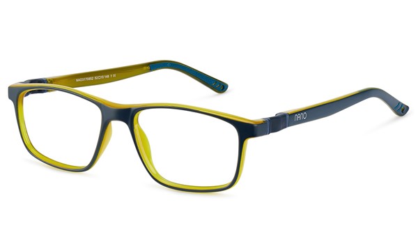 Nano Fanboy 3.0 Kids Eyeglasses Matte Navy/Mustard