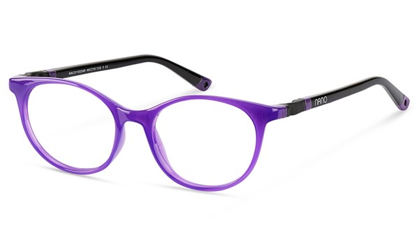 Nano Glitch 3.0 Kids Eyeglasses Crystal Purple/Black