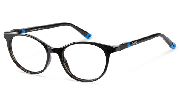 Nano Glitch 3.0 Kids Eyeglasses Crystal Black/Blue