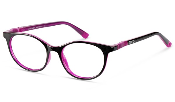 Nano Glitch 3.0 Kids Eyeglasses Black/Raspberry