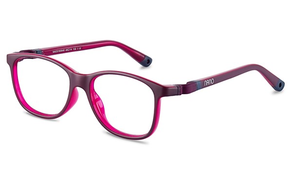 Nano Quest 3.0 Kids Eyeglasses Dark Raspberry/Magenta/Navy