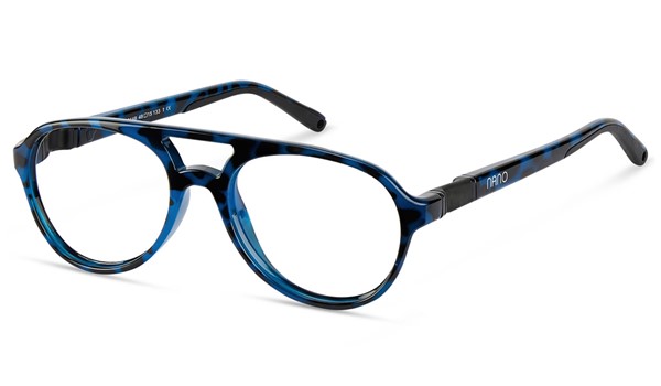 Nano Gran Turismo 3.0 Kids Eyeglasses Crystal Blue Tortoise Shell/Black