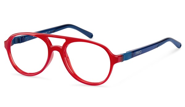 Nano Gran Turismo 3.0 Kids Eyeglasses Crystal Dark Red/Blue