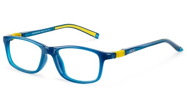 Nano Crew Sleek 3.0 Kids Eyeglasses Crystal Blue/Mustard 