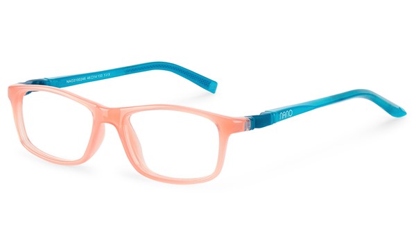 Nano Crew Sleek 3.0 Kids Eyeglasses Crystal Coral/Blue